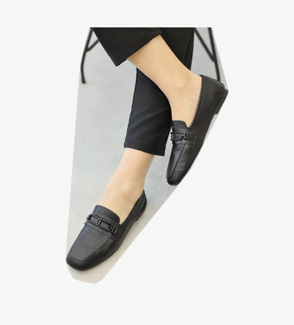 Hakiki Deri Kadın Babet Ayakkabı 210ZA005