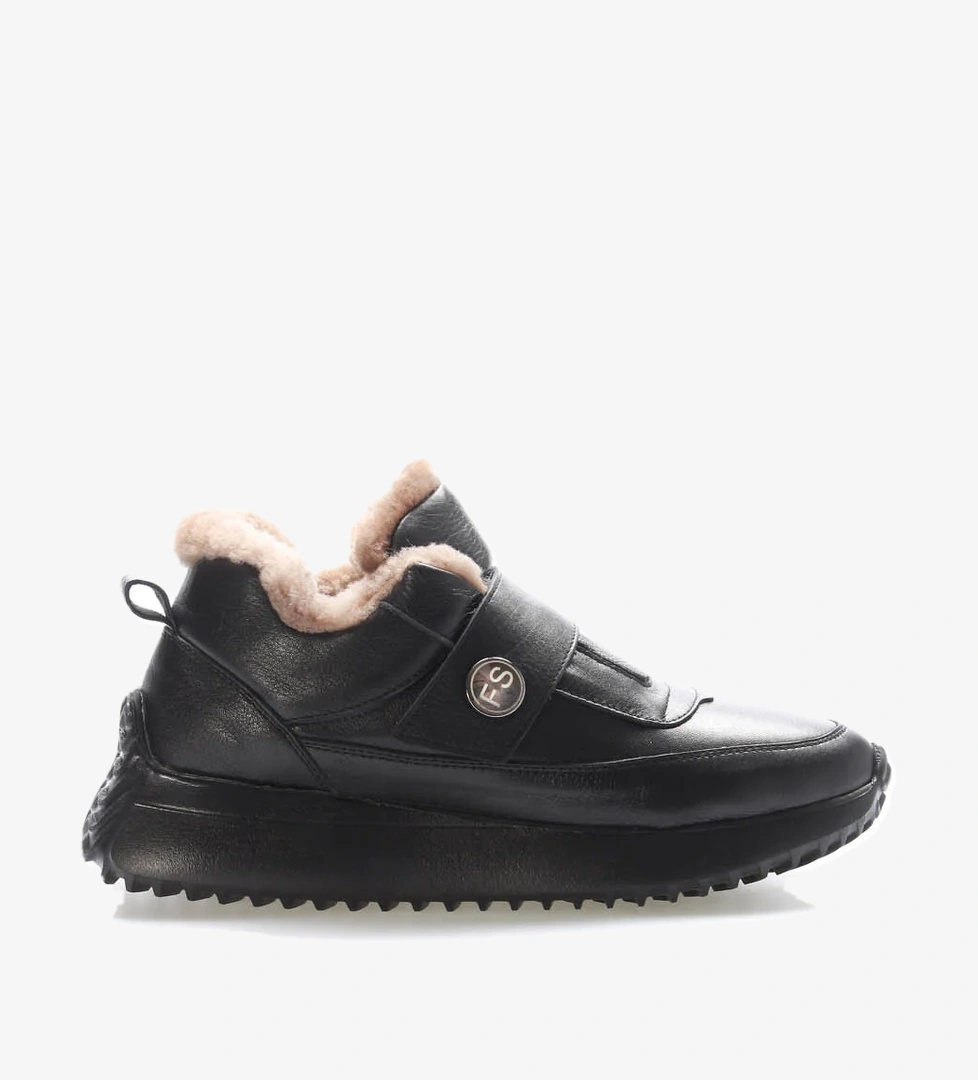 Hakiki Deri Kürklü Kadın Casual Ayakkabı 136KZA910