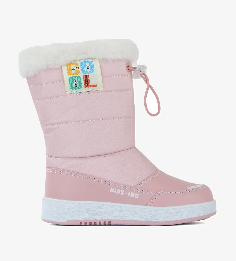 Warm Suya Dayanıklı Kürklü Fermuarlı Çocuk Çizme - Görsel 1