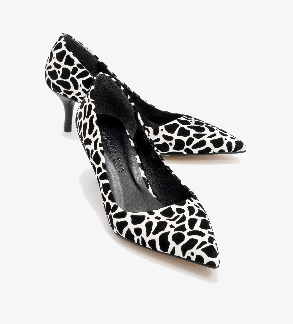 Kadın Sivri Burunlu Stiletto ZEBRA