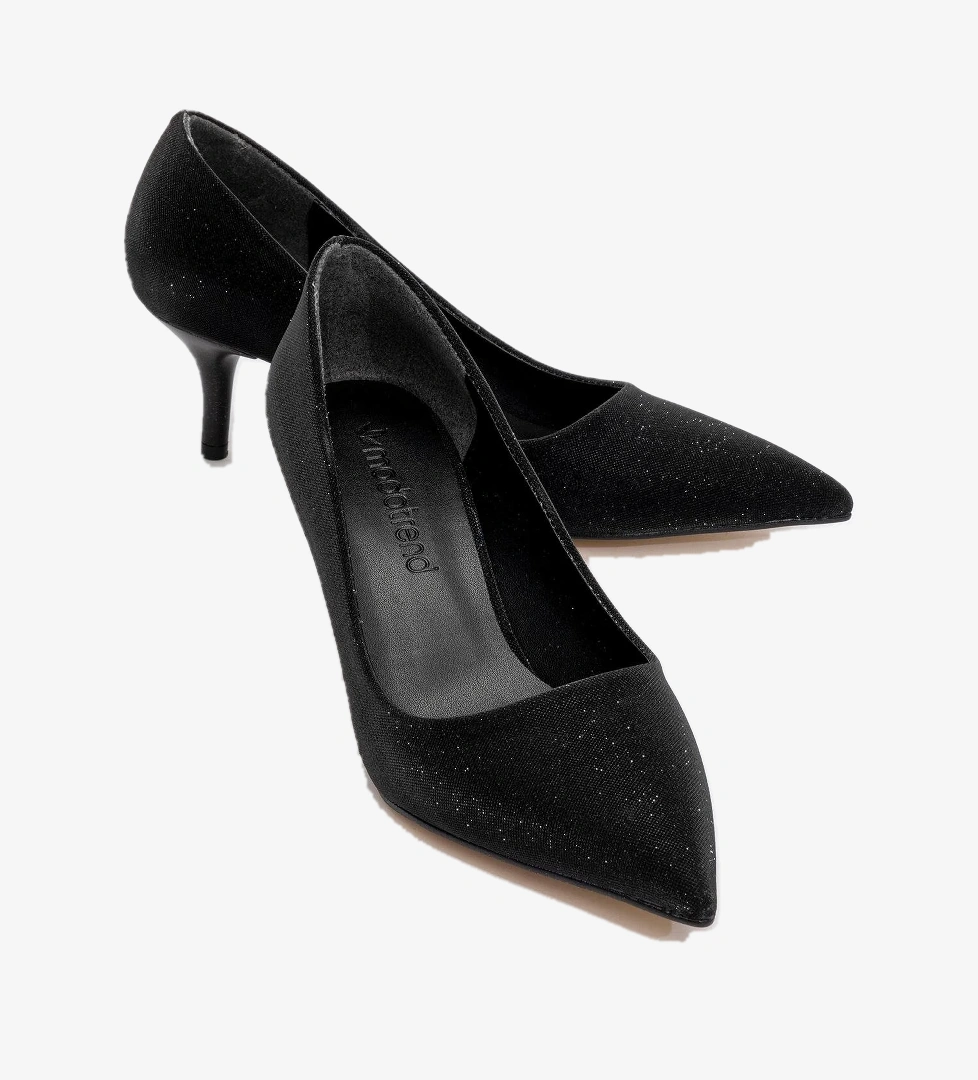 Kadın Sivri Burunlu Stiletto SİYAH SİM