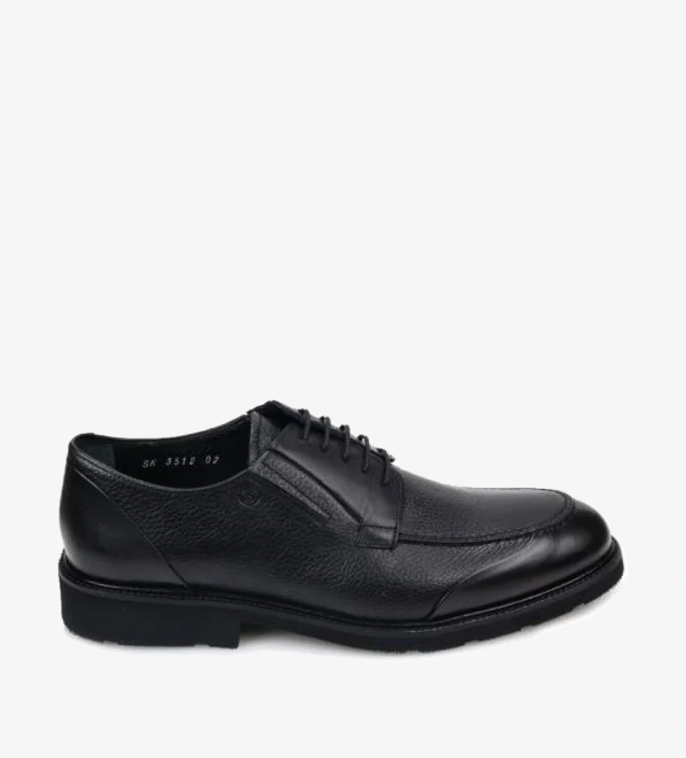 3512 Hakiki Deri Bağcıklı Erkek Günlük Klasik Ayakkabı