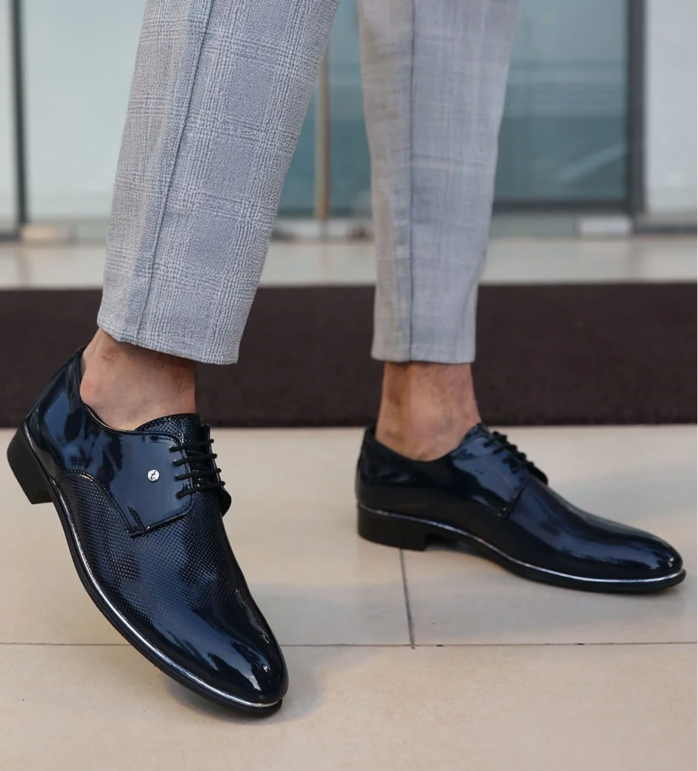 Tomiross Erkek Damatlık Ve Günlük Rugan Kullanım Neolitik Rahat Klasik Ayakkabı 573-1 model görseli