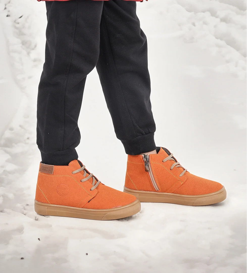 Homer Fermuarlı Erkek Bebek Günlük Bot Ayakkabı Turuncu