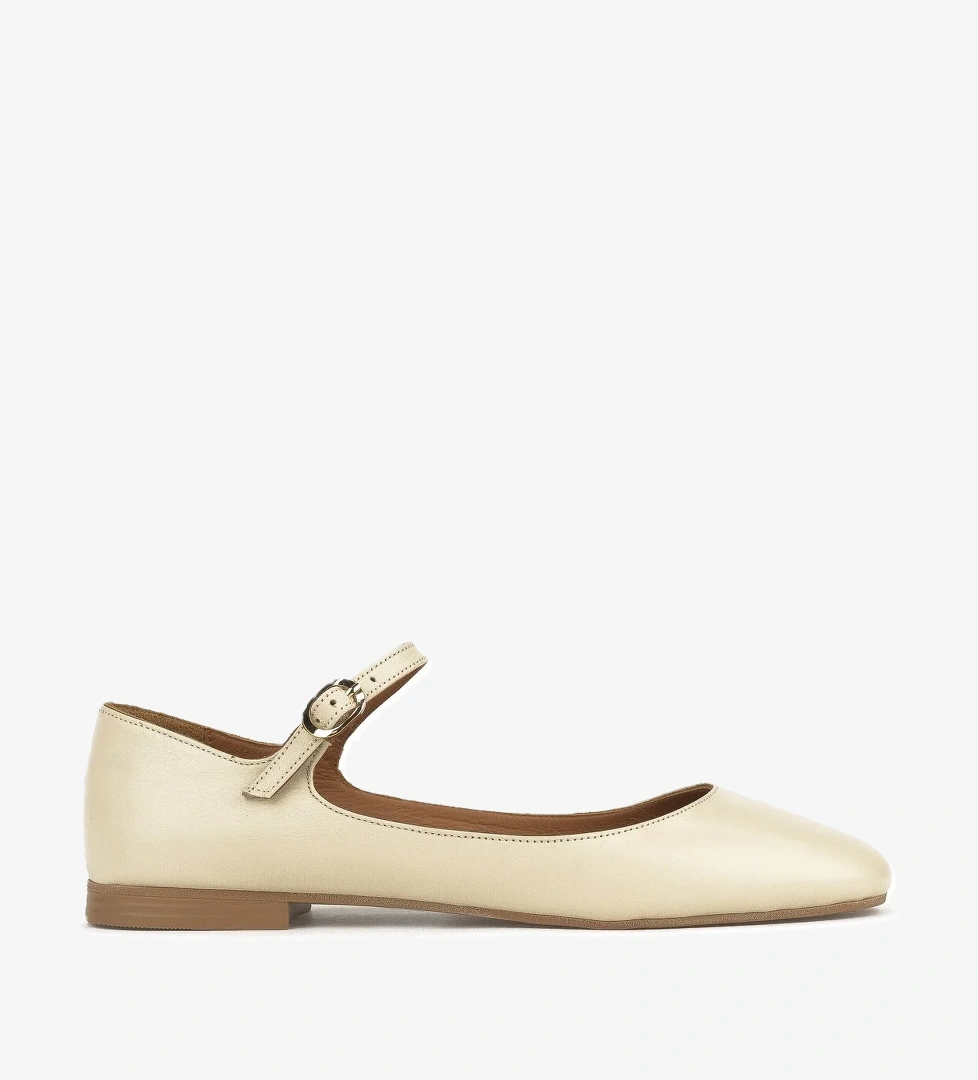 Hakiki Deri Kadın Babet 1511044Z104 Bej - Görsel 1