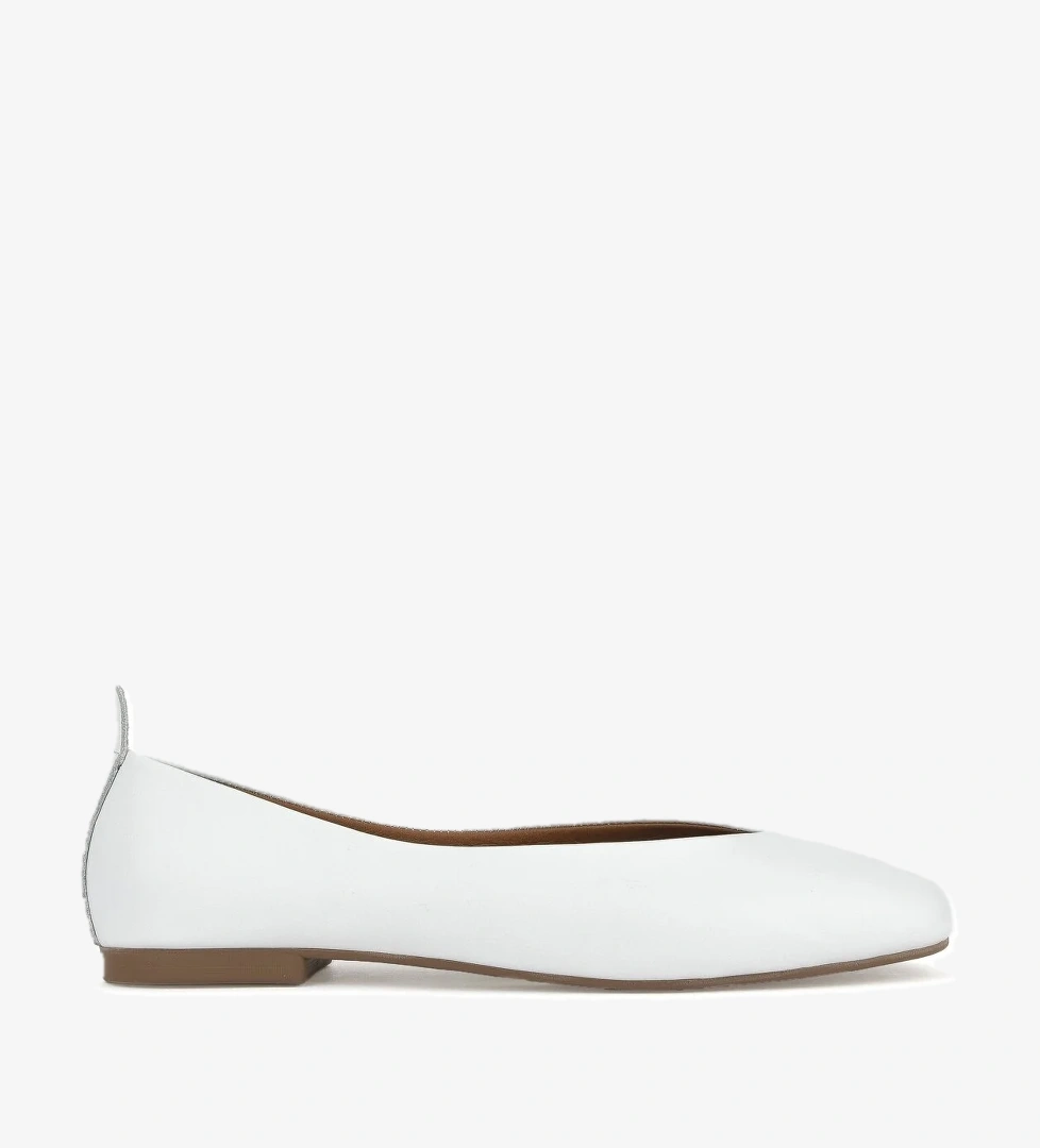 Hakiki Deri Kadın Babet 1511044Z105 Beyaz