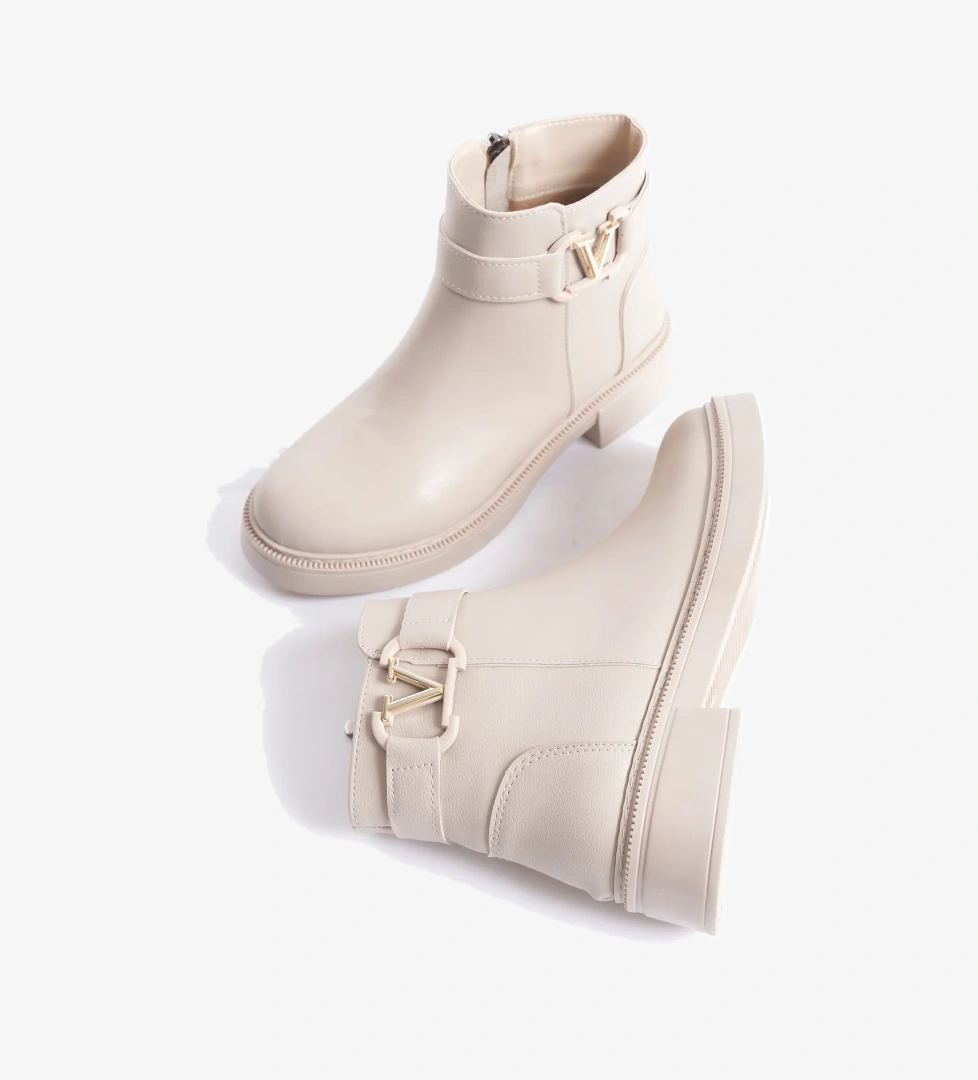 D802 Kadın Yanı Tokalı Ortopedik Soğuk Geçirmez Bot