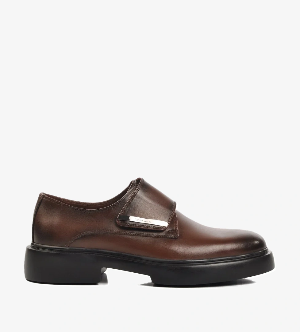 Kahve Hakiki Deri Erkek Casual Ayakkabı Premium 137 M