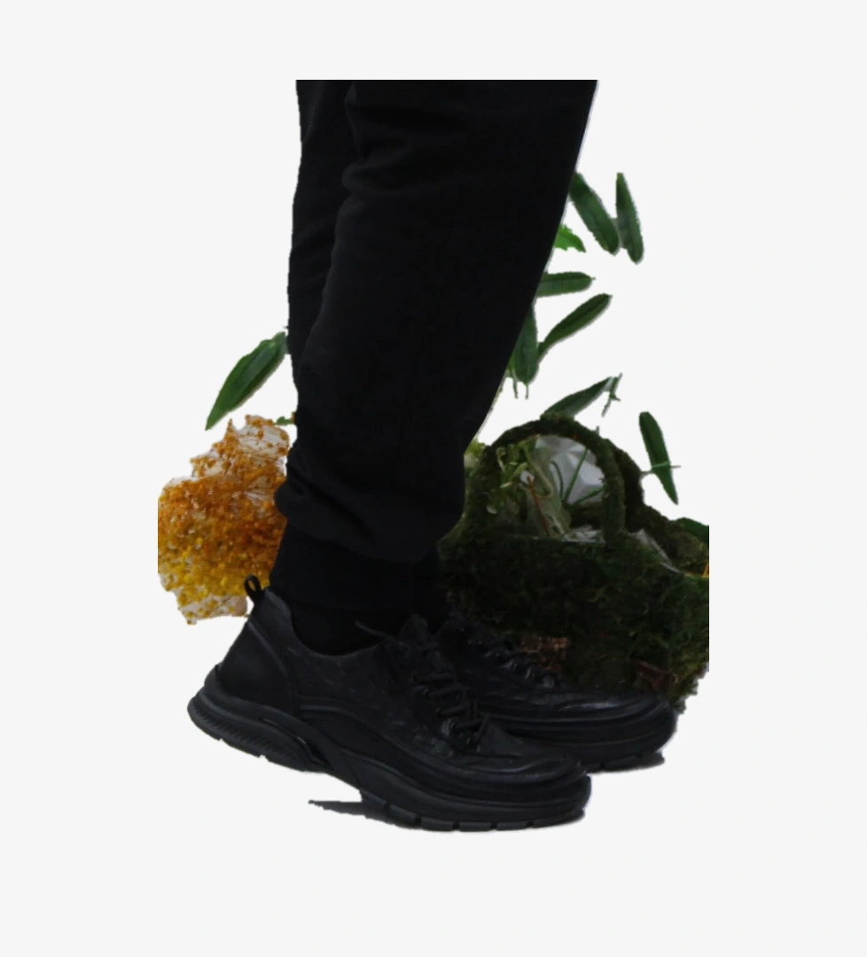 Guja 24K518 Siyah Rahat Esnek Orijinal Ürün Hakiki Deri Erkek Ayakkabı - Görsel 1