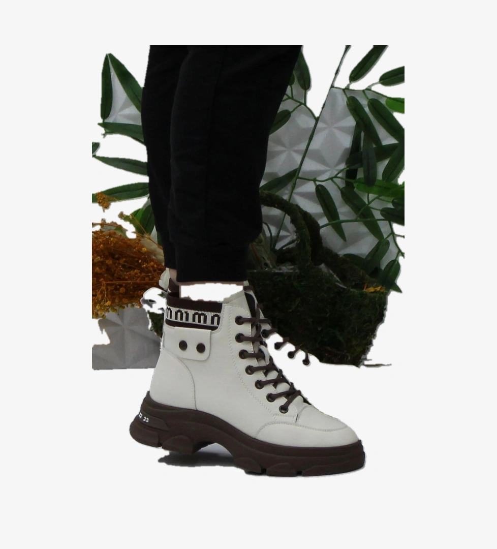 Fort Guja 24K310-7 Bej Orijinal Ürün Yumuşak Esnek Kaymaz Taban Kadın Bot model görseli