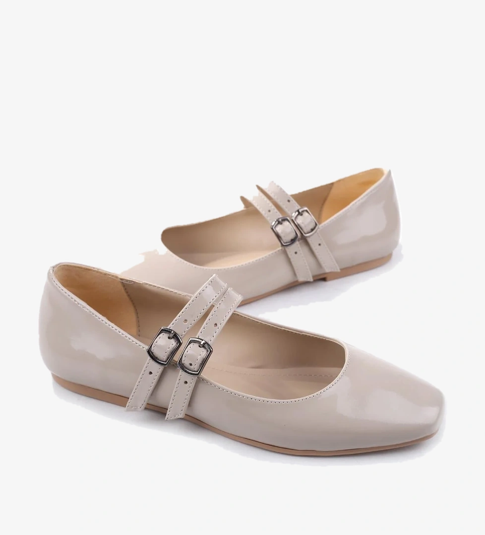 333 Kadın Rugan Babet Ayakkabı