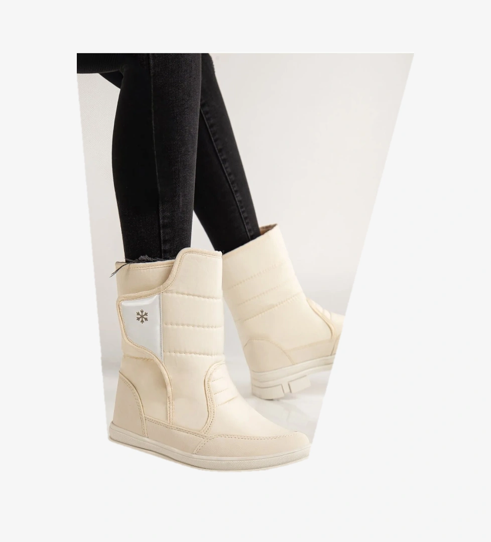 Diva Termal Kürklü Bantlı Soğuk Dayanıklı Kadın Bot Çizme Kar Botu