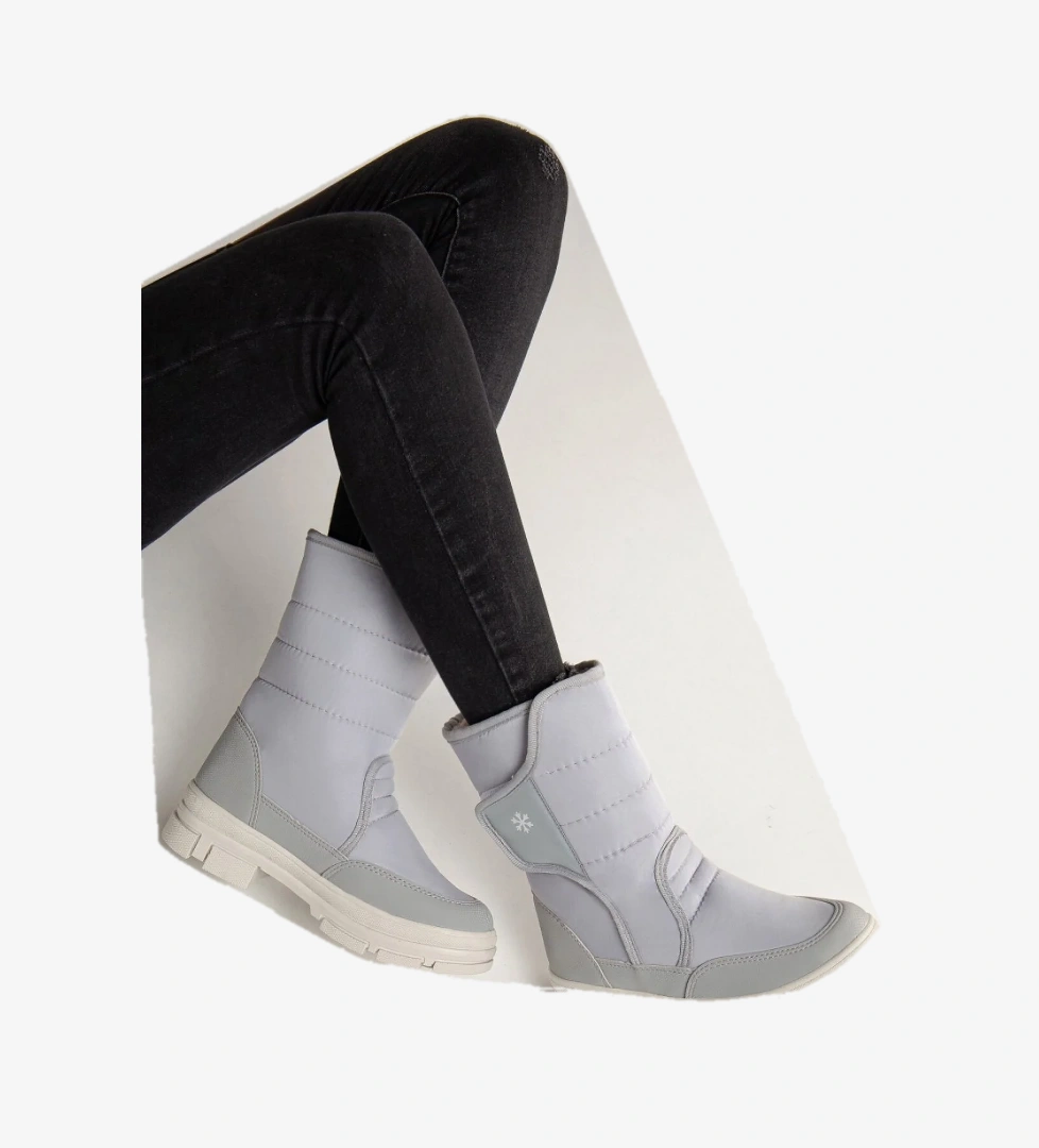 Diva Termal Kürklü Bantlı Soğuk Dayanıklı Kadın Bot Çizme Kar Botu