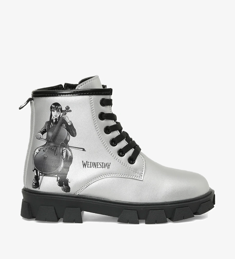 LANOM.F4PR Gümüş Kız Çocuk Worker Bot - Görsel 1