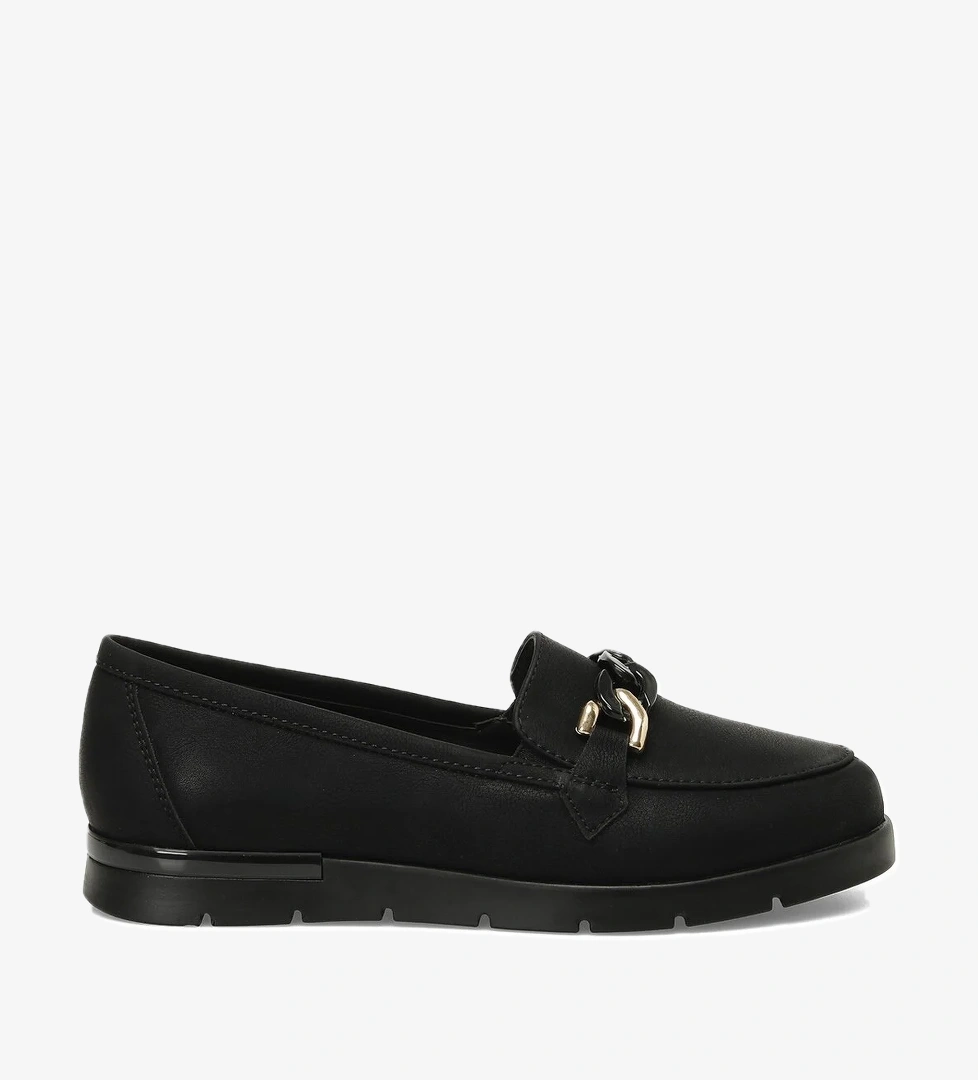 166007.NZ5FX Siyah Kadın Loafer - Görsel 1