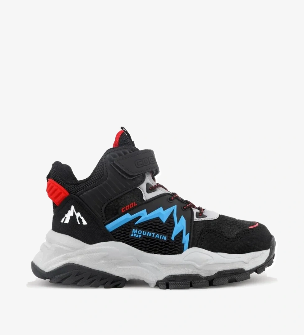 Cool Cool Lukas Siyah Saks Kaymaz Taban Erkek Çocuk Kışlık Bot Outdoor Ayakkabı | Flo Siyah - 1. görsel