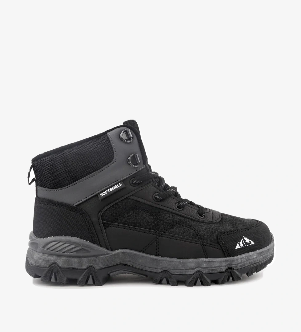 Cool Alfa Siyah Kauçuk Taban Softshell Outdoor Erkek Çocuk Bot model görseli