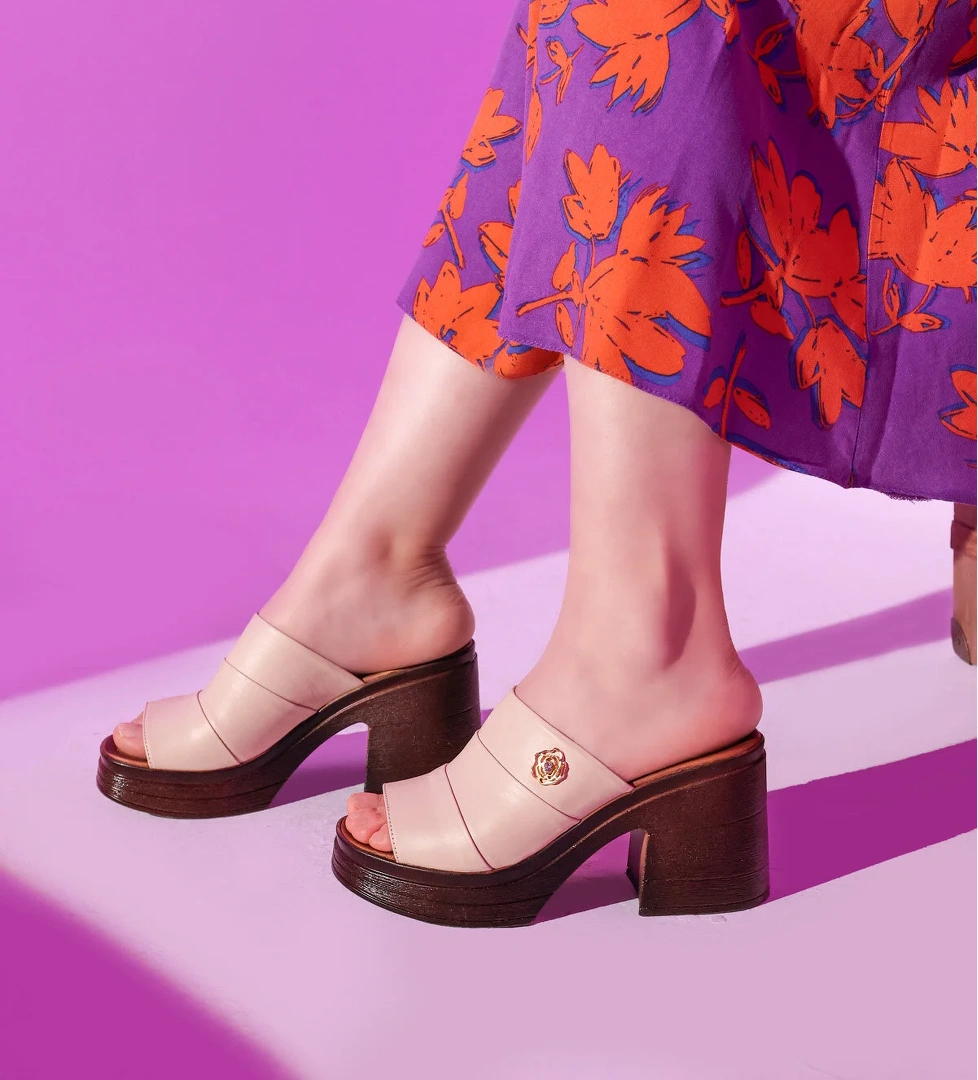 Hakiki Deri Kadın Dolgu Topuk Terlik 124ZA5171