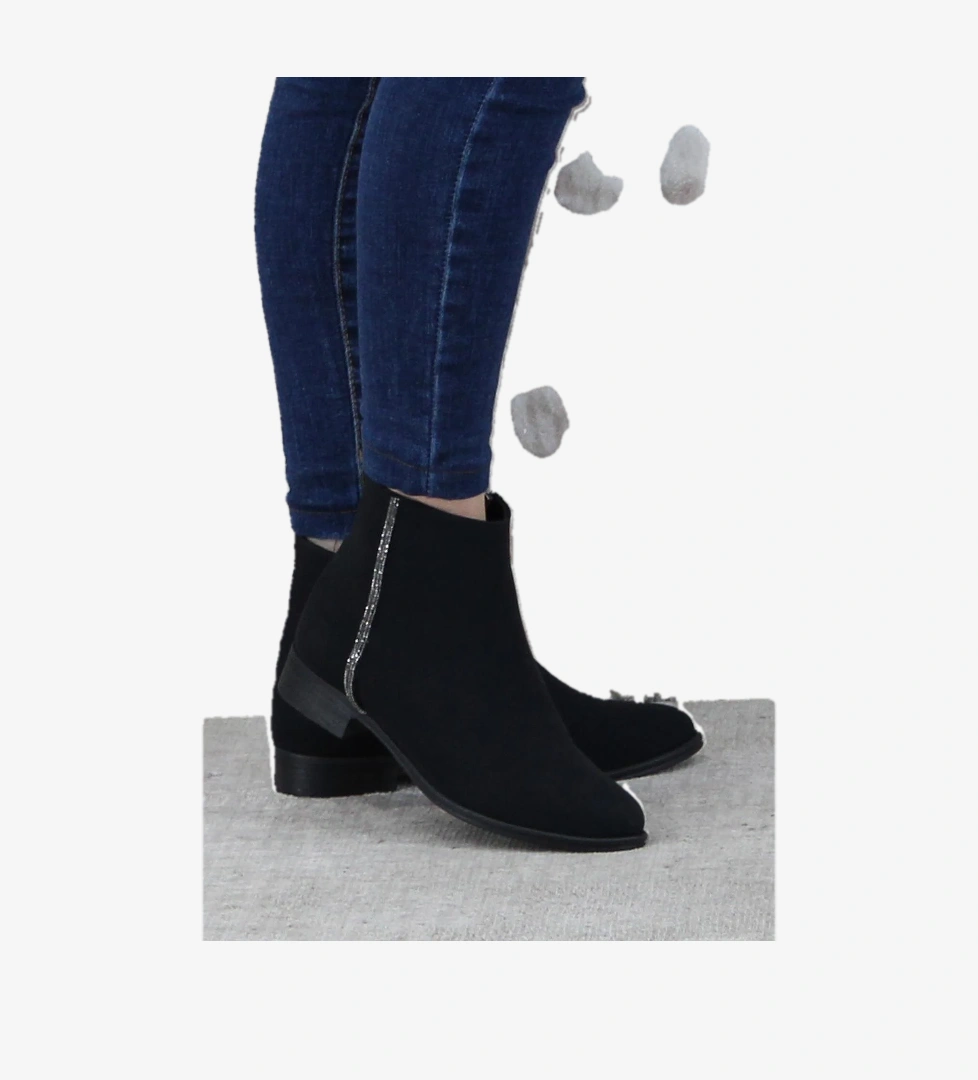 Fort 4277 Rahat Esnek Taş Detaylı Sıcak Astar Kadın Bot model görseli