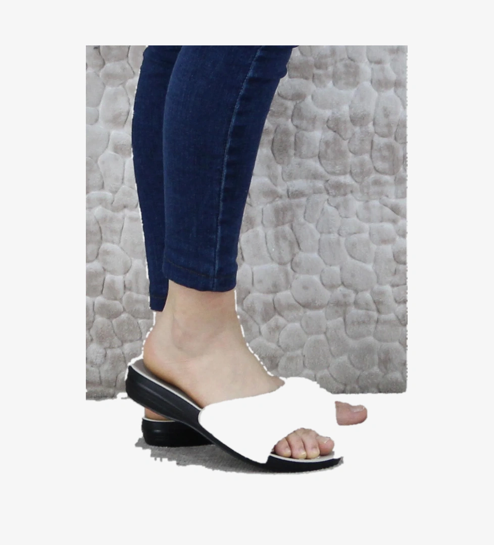 Ceyo Ceyo Marina-1 Bej Rahat Ortapedik Bayan Terlik Sandalet & Terlik | Flo Bej - 1. görsel