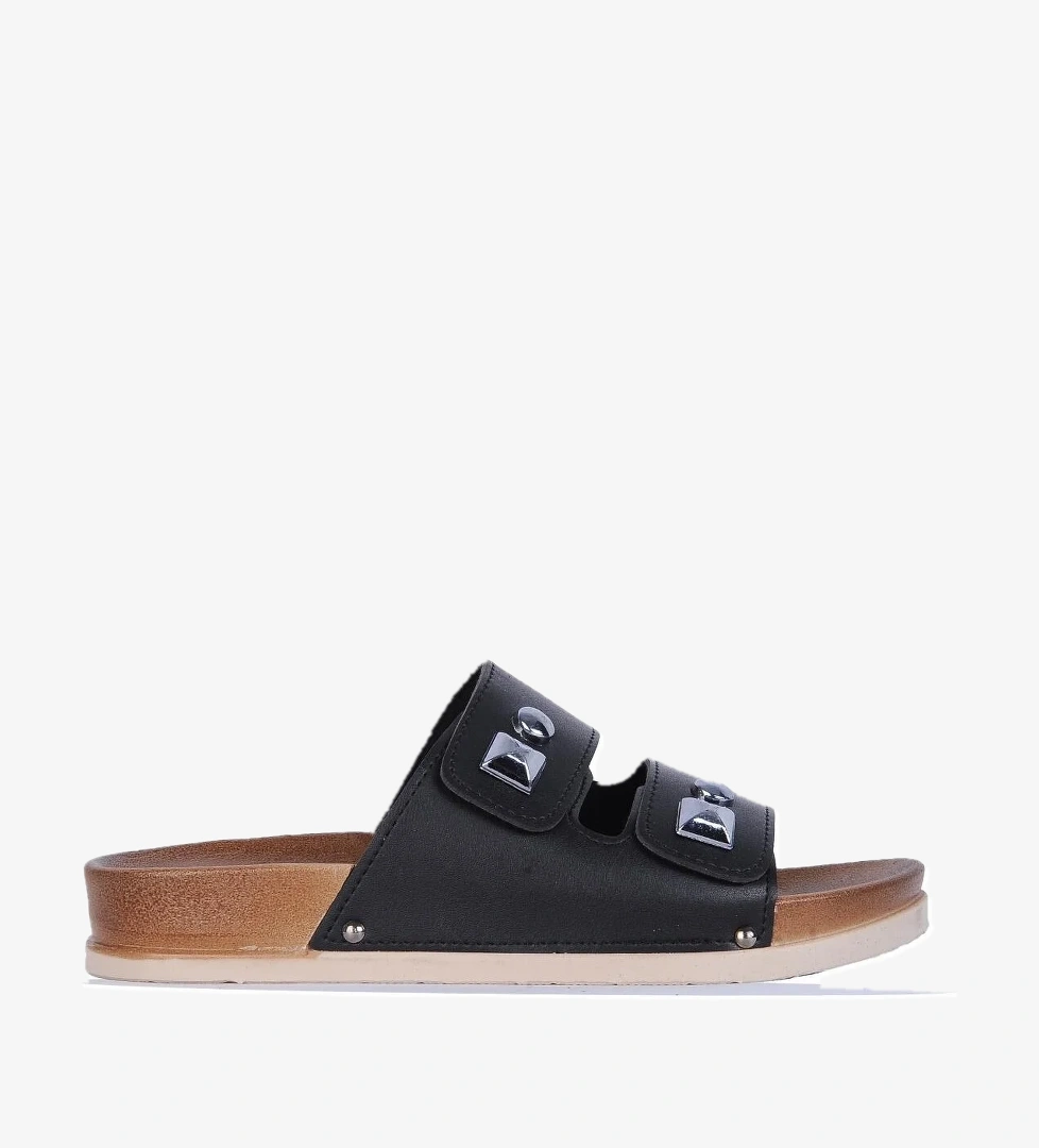 Skuaıter Slc-3018 Siyah Kadın Düz Terlik - Görsel 1