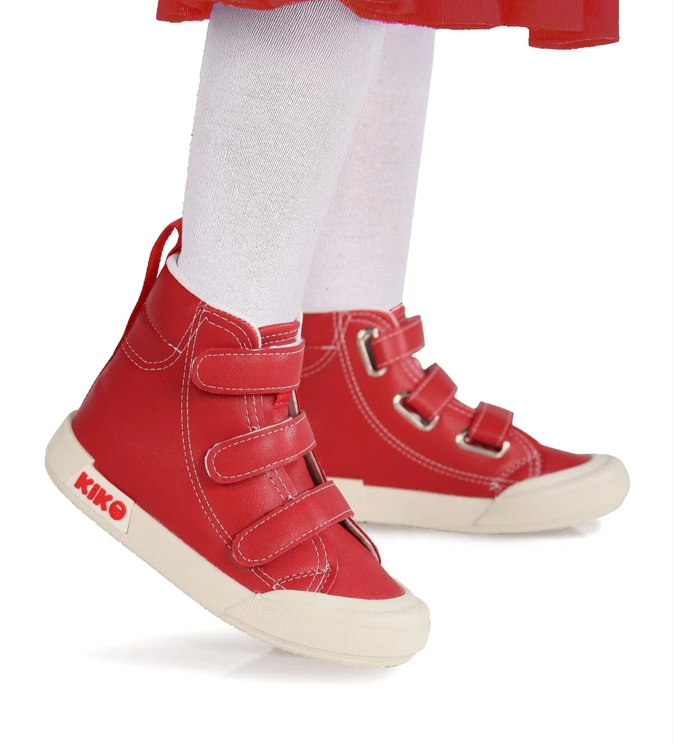 Garf Günlük Cırtlı Kız Çocuk Bot Ayakkabı Kırmızı