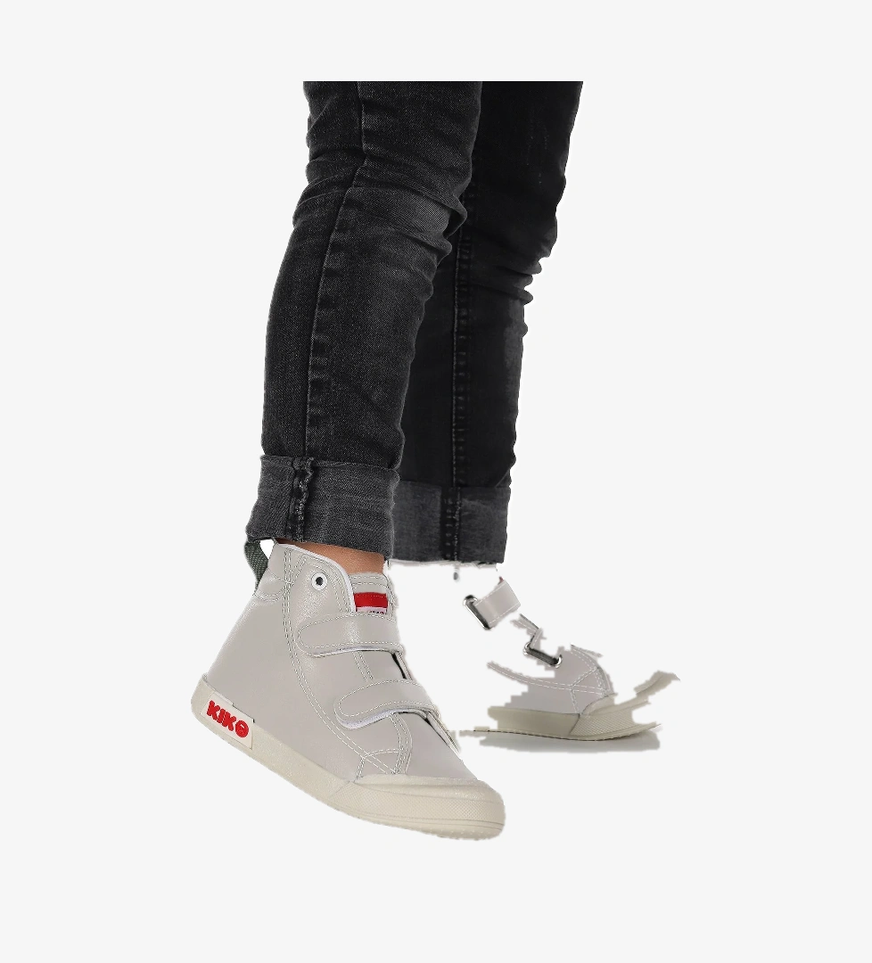 Garf Günlük Cırtlı Erkek Bebek Bot Ayakkabı Gri