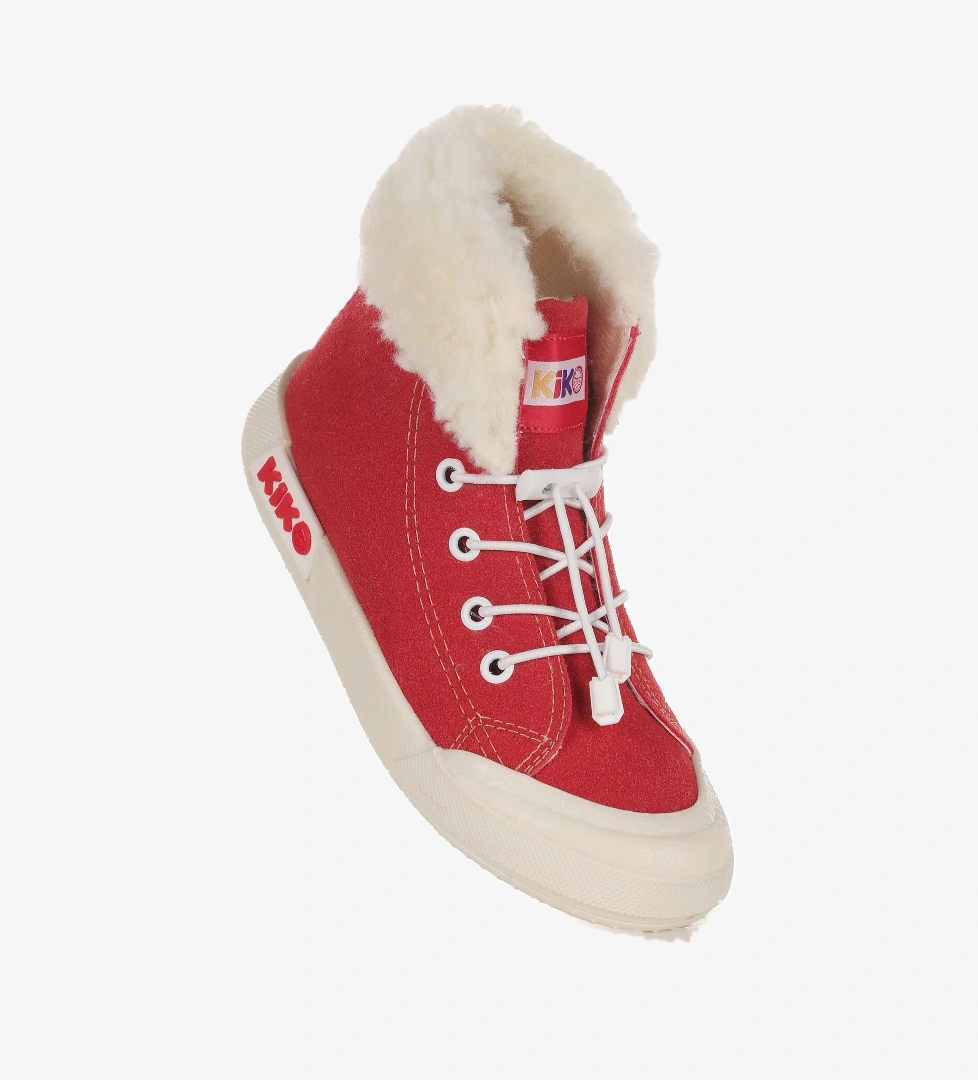 Tigge Günlük Lastikli Kız Çocuk Bot Ayakkabı Kırmızı