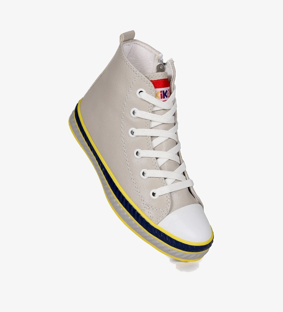 Pant Günlük Bağcıklı Fermuarlı Erkek Bebek Spor Ayakkabı Gri