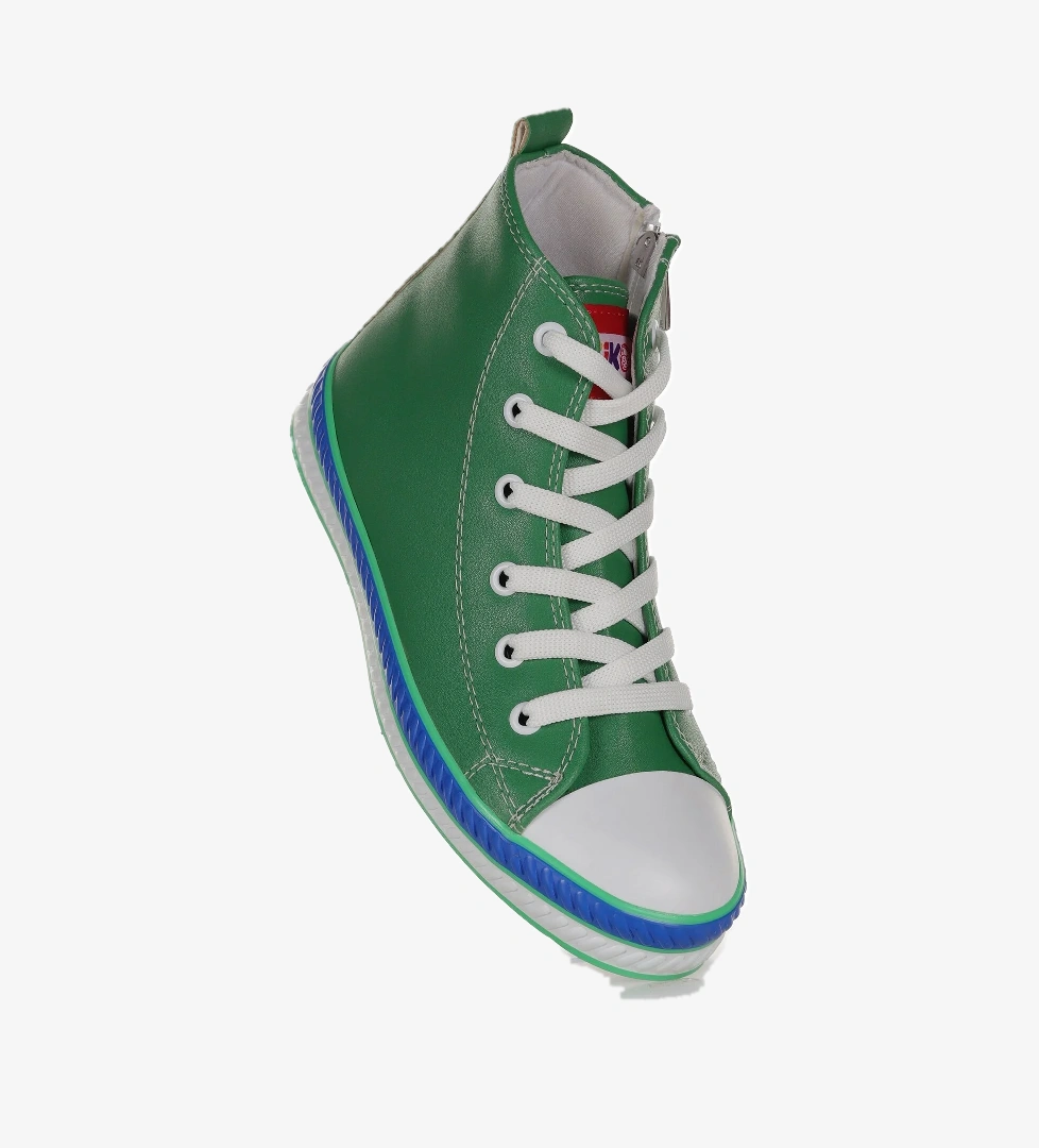 Pant Günlük Bağcıklı Fermuarlı Erkek Çocuk Spor Ayakkabı Yeşil