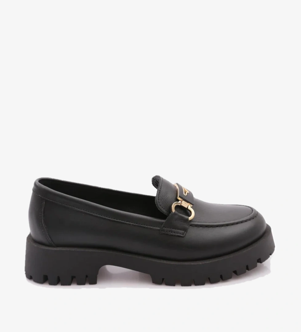 Dgn 2855 Kadin Tokali Kalin Taban Loafer Ayakkabi model görseli