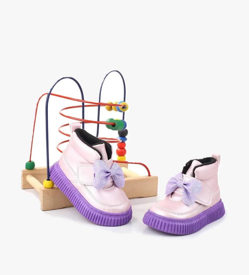 Papuç Sepeti Arzn-4130 Cırtlı Kaymaz Taban Kız Bebek Bot model görseli