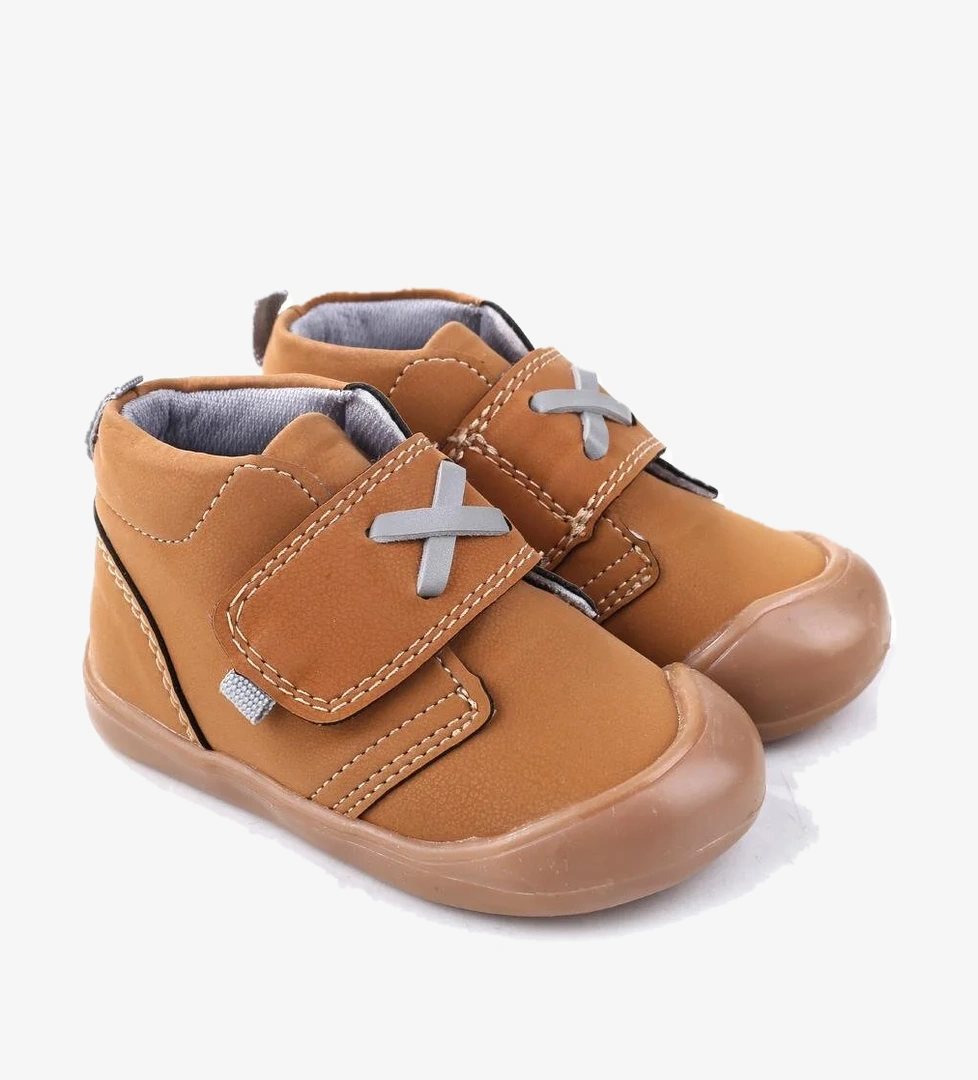 Arzn-4132 Cırtlı Kaymaz Taban Erkek Bebek Bot - Görsel 1