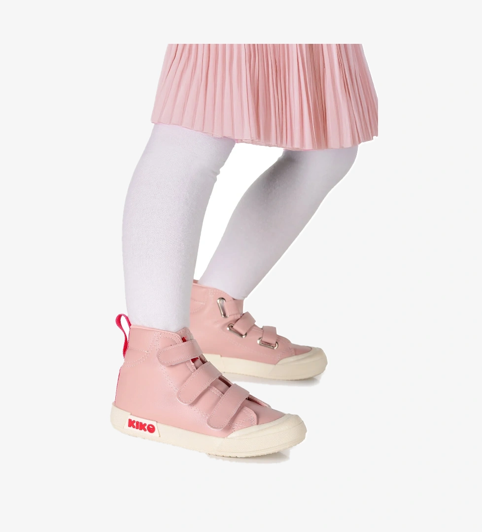 Garf Günlük Cırtlı Kız Çocuk Bot Ayakkabı Pudra