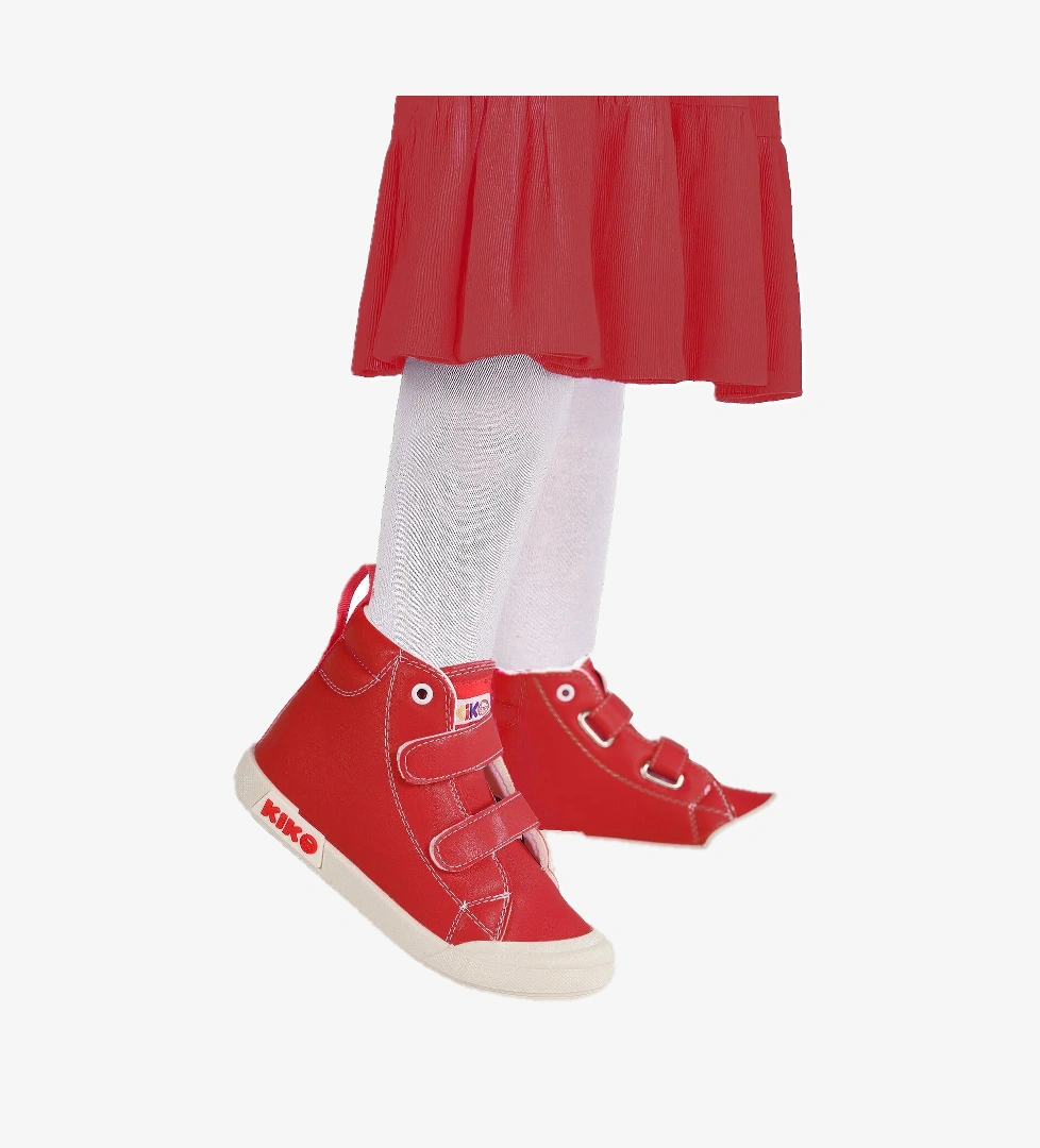 Garf Günlük Cırtlı Kız Bebek Bot Ayakkabı Kırmızı