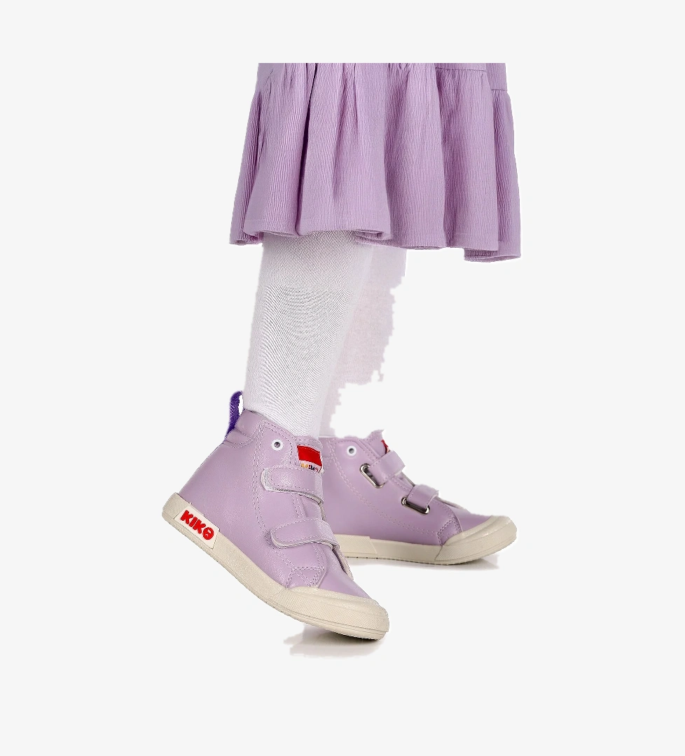 Garf Günlük Cırtlı Kız Bebek Bot Ayakkabı Lila - Görsel 1