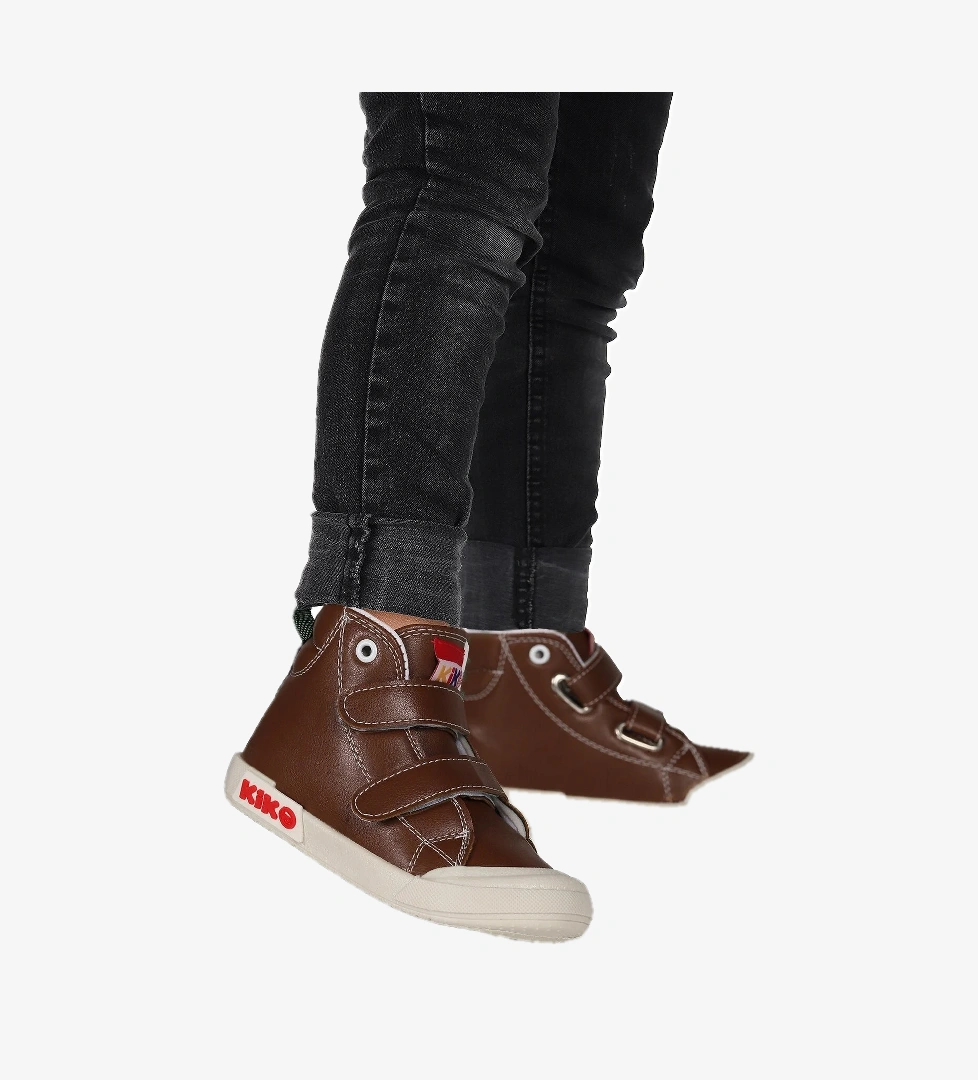 Garf Günlük Cırtlı Erkek Bebek Bot Ayakkabı Kahverengi