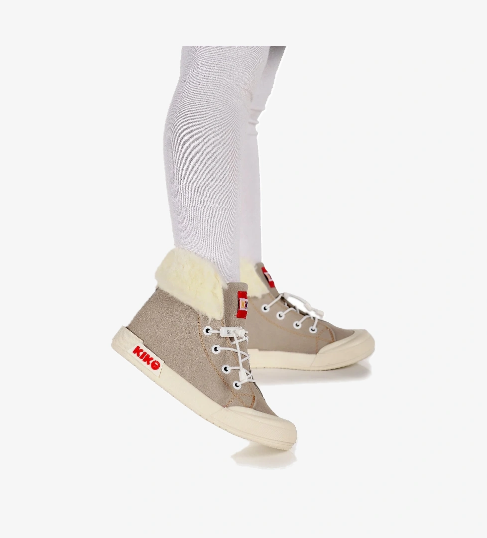 Tigge Günlük Lastikli Kız Çocuk Bot Ayakkabı Gri