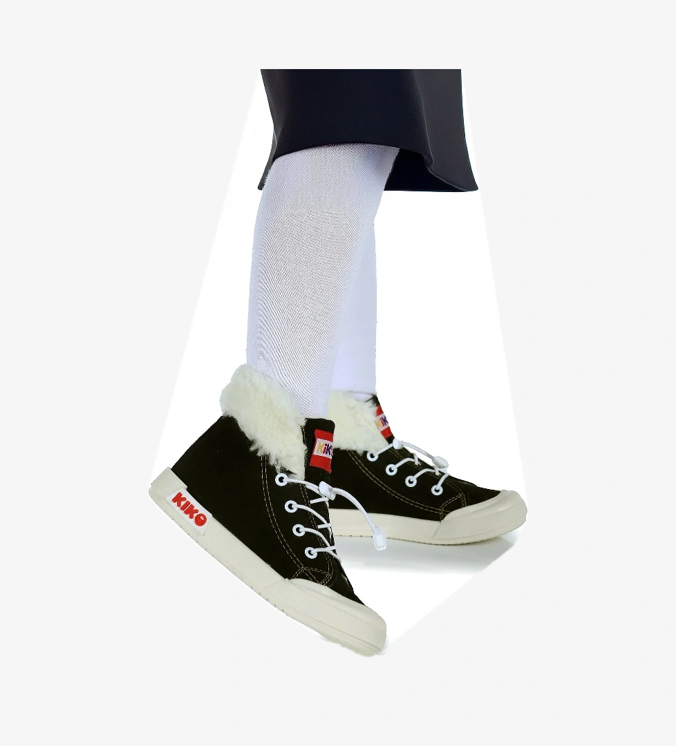 Tigge Günlük Lastikli Kız Bebek Bot Ayakkabı Siyah