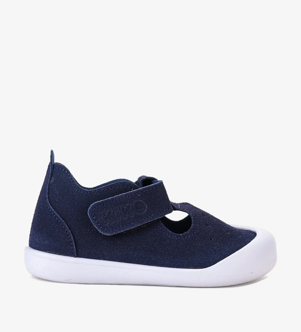 Kiko Kids Elroy İlk Adım Cırtlı Erkek Bebek Günlük Ayakkabı Lacivert