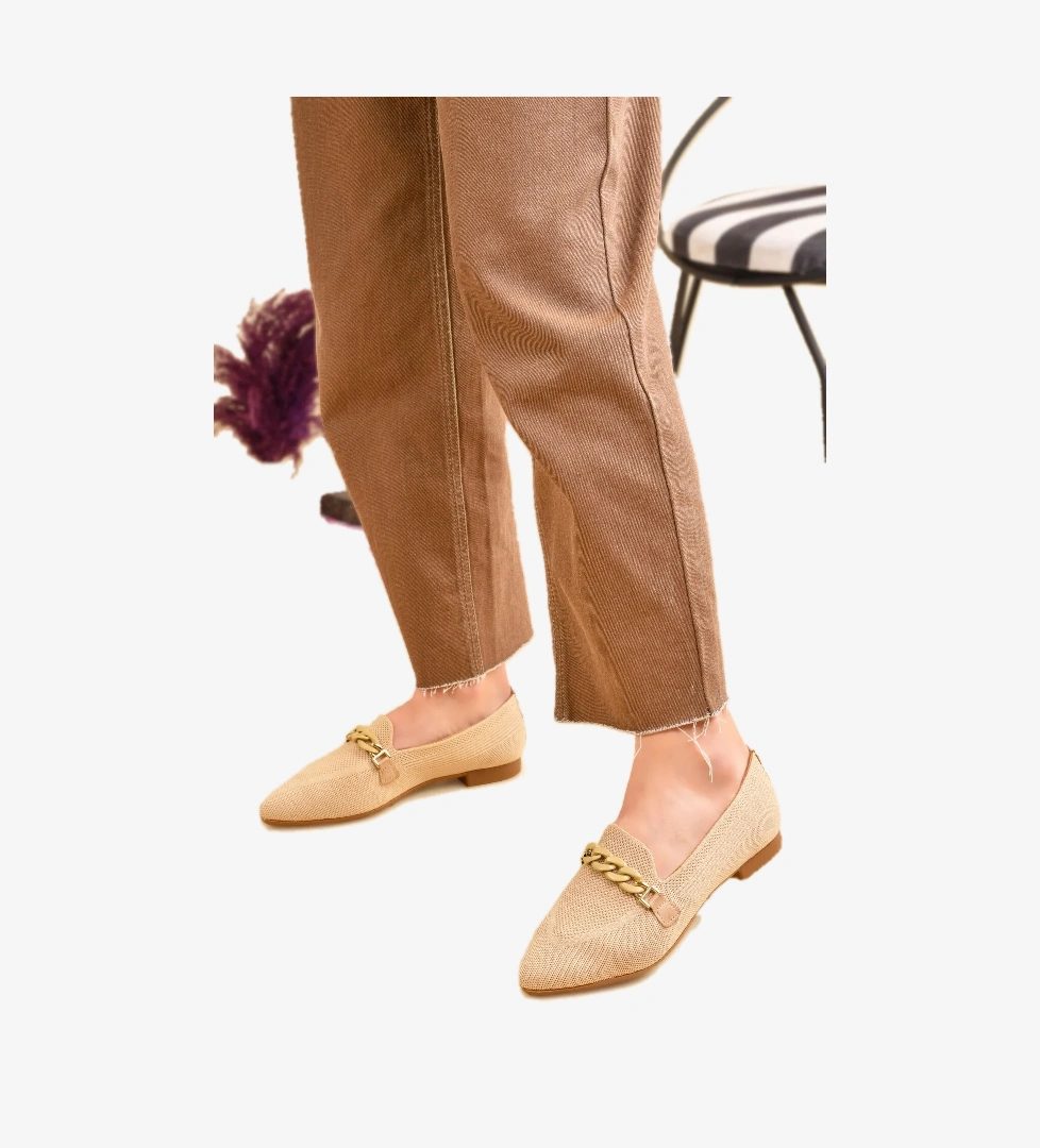 Odesa Ayakkabı Kadın Babet Nakış Tokalı Hafif Rahat Taban Şık Günlük Ayakkabı model görseli