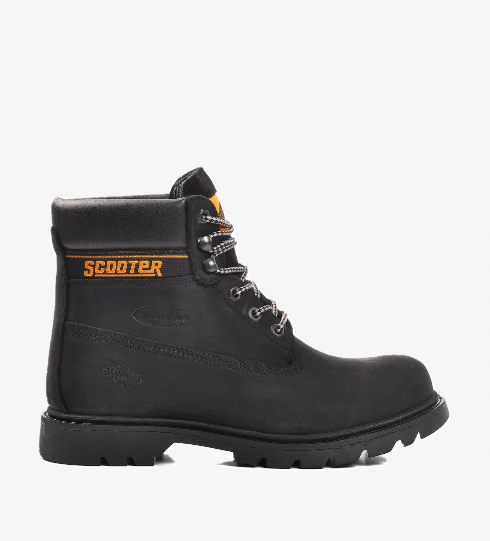 Scooter Siyah Pathfinder Nubuk Hakiki Deri Su İtici Geçirmez Unisex Bot G5130 G model görseli