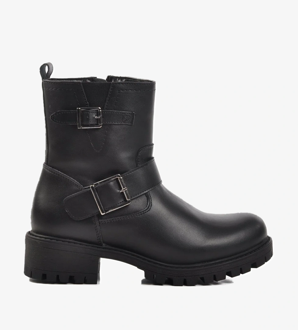 Siyah Fermuarlı Kadın Bot 23010 Z