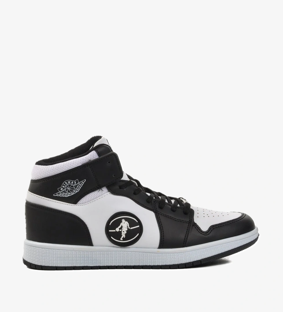 Siyah-Beyaz Erkek Hi Sneaker Sloga Hı M