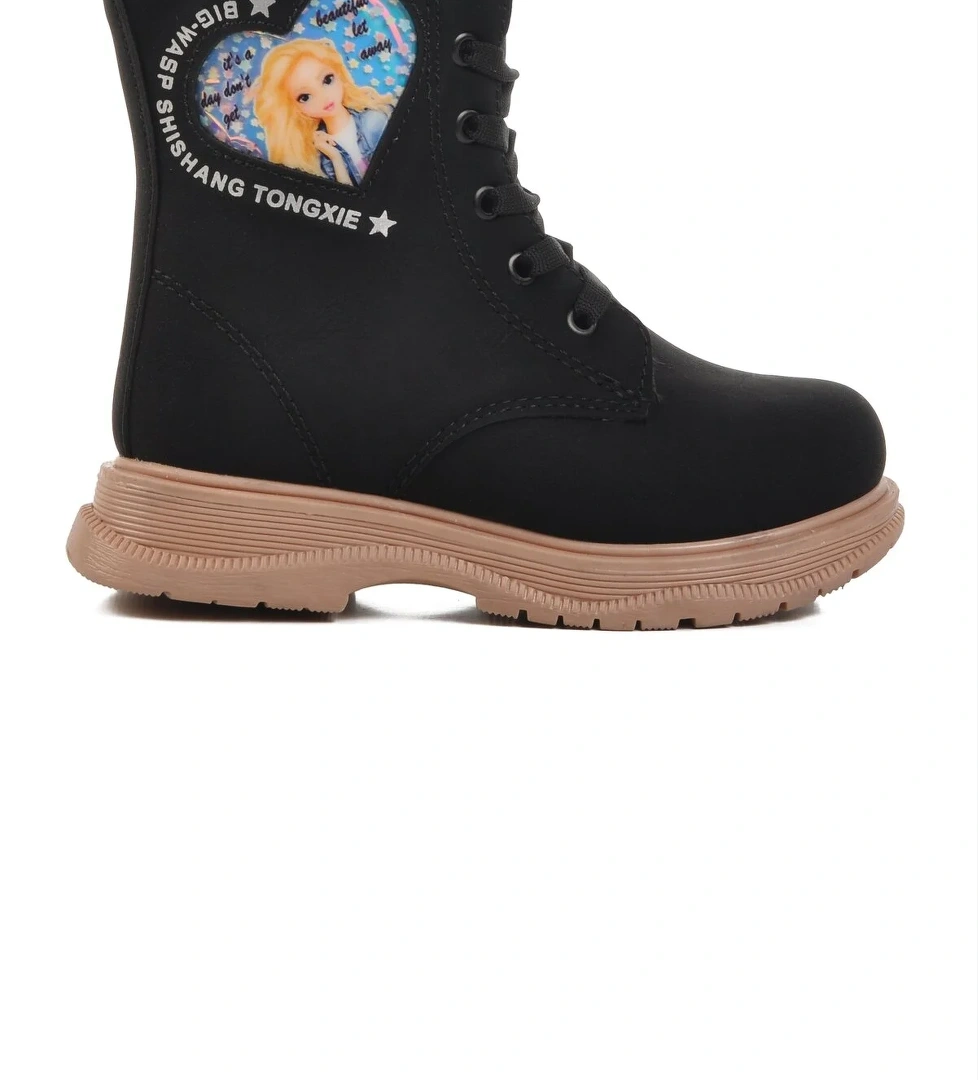 Walkway Siyah-lila Siyah-somon İçi Kürklü Kız Çocuk Bot Leonis P model görseli