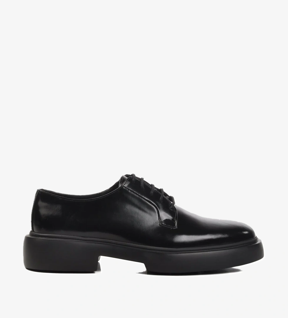 Siyah Açma Hakiki Deri Erkek Klasik Ayakkabı Premium 160 M