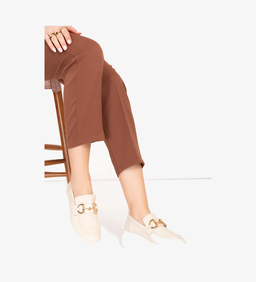 Gondol Hakiki Deri Hafif Taban Tokalı Oxford Ayakkabı wst.1318