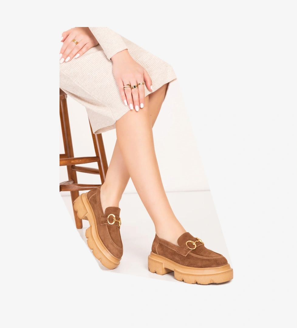 Gondol Kundura Gondol Hakiki Deri Hafif Taban Tokalı Oxford Ayakkabı Wst.1318 model görseli