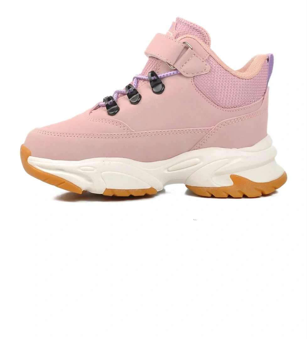 GENİŞ KALIP Pudra Cırtlı Kız Çocuk Bot Evil P