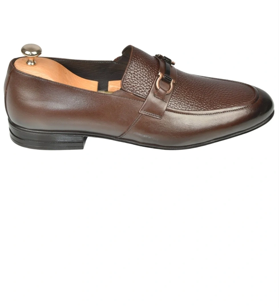 Deep Sea DeepSEA Erkek Kahve Tokalı Klasik Ortopedik Hafif Taban Hakiki Deri Casual Ayakkabı Loafer 2509976 model görseli